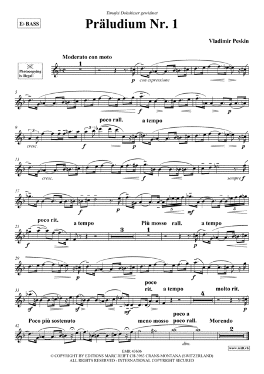 Praludium No. 1 Piano Accompaniment scores gallery preview page 2