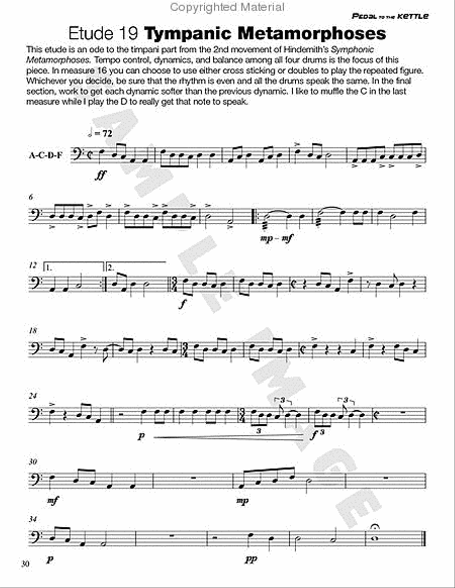 Pedal to the Kettle Percussion scores gallery preview page 32
