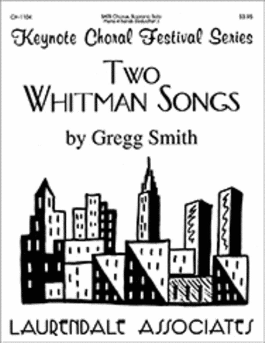 Two Whitman Songs Two Whitman Songs 4-Part scores gallery preview page 1