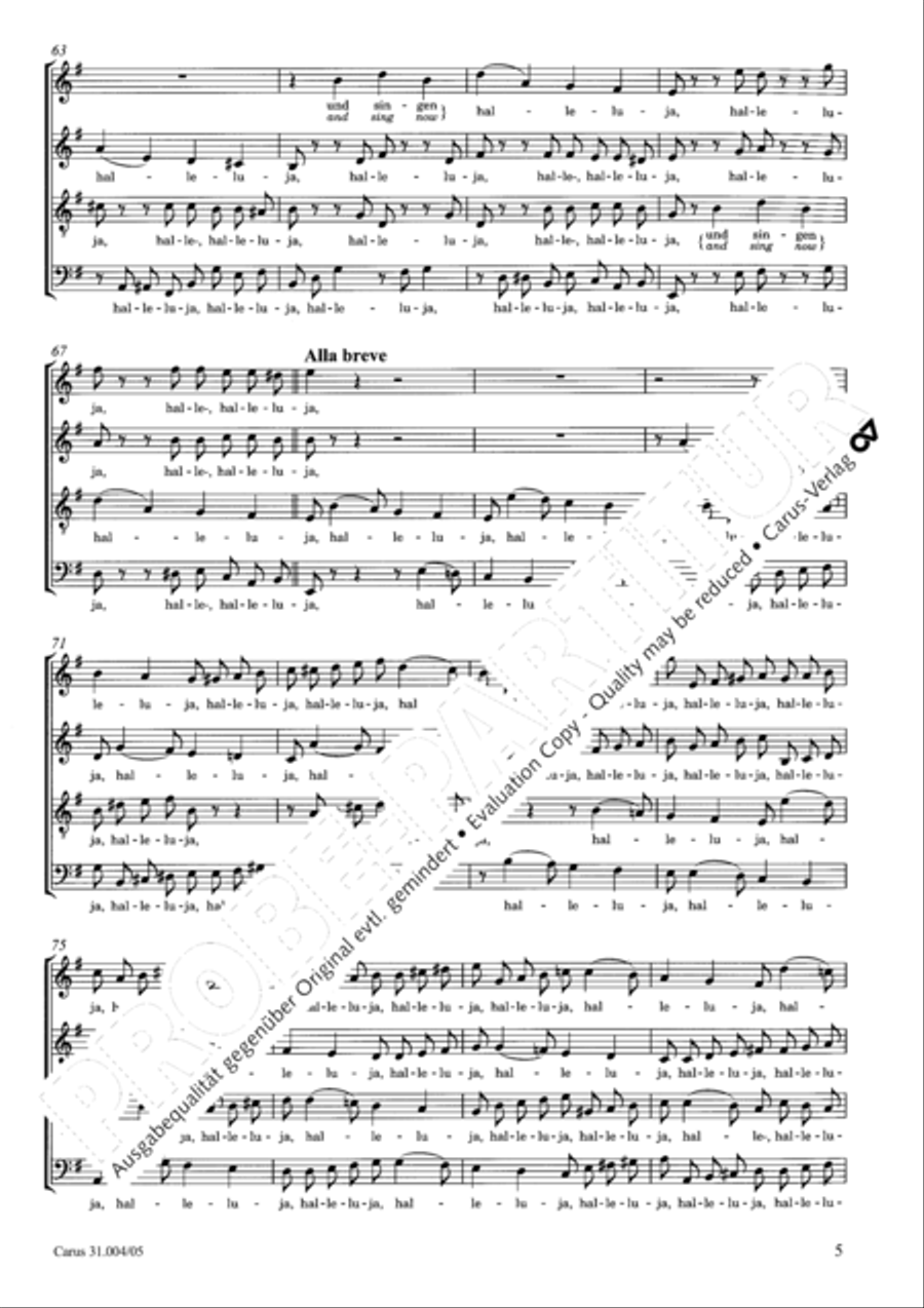 Christ lay in death's cold prison (Christ lag in Todesbanden) 4-Part scores gallery preview page 6