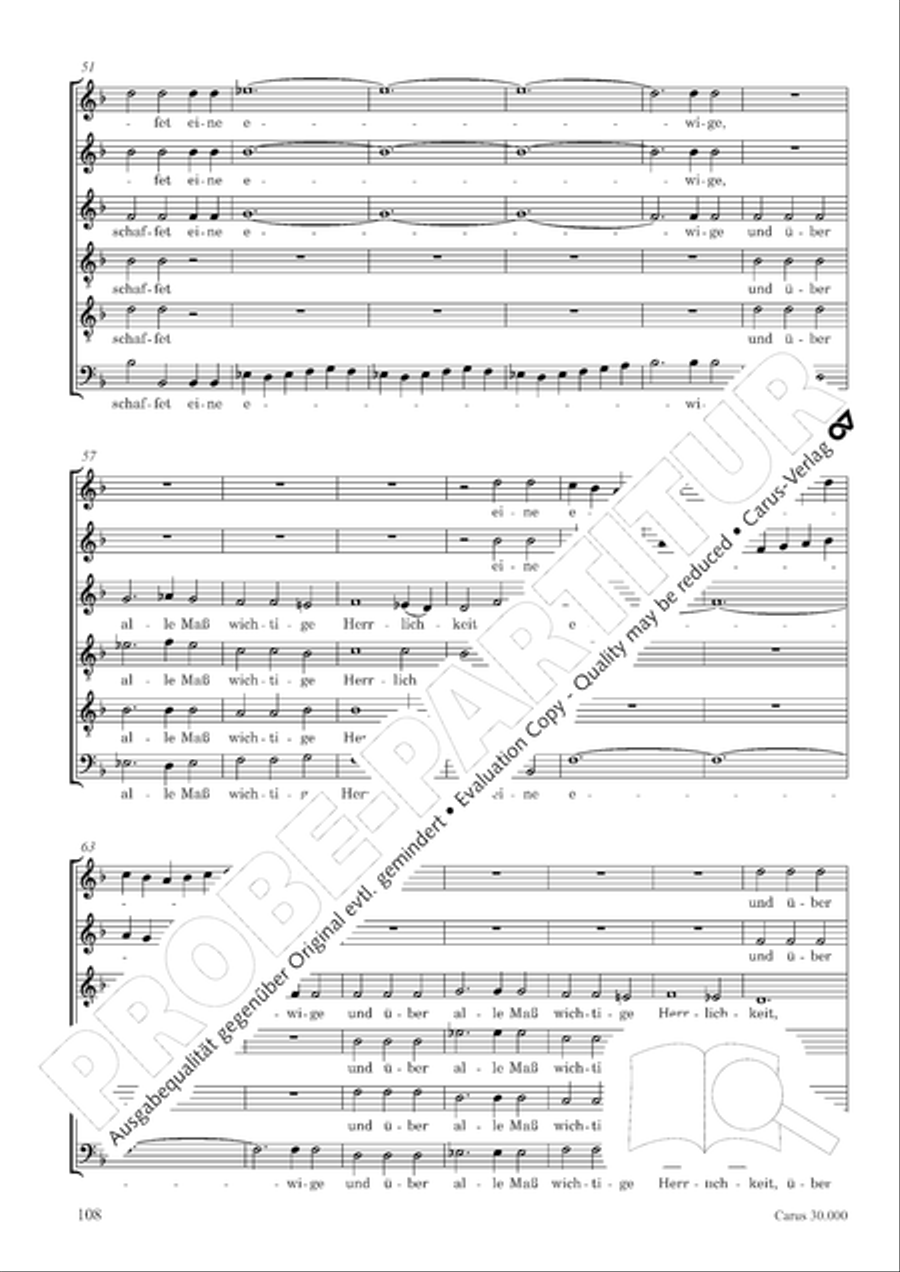 J.L. Bach: The complete motets Choir scores gallery preview page 115