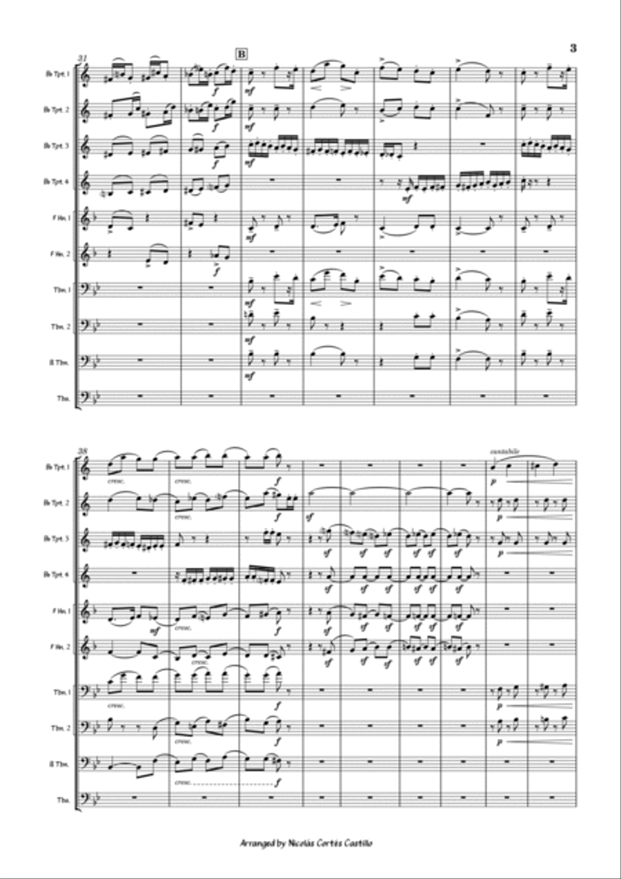 Tchaikovsky - Nutcracker Suite Op. 71a for Brass Ensemble Brass Ensemble scores gallery preview page 4