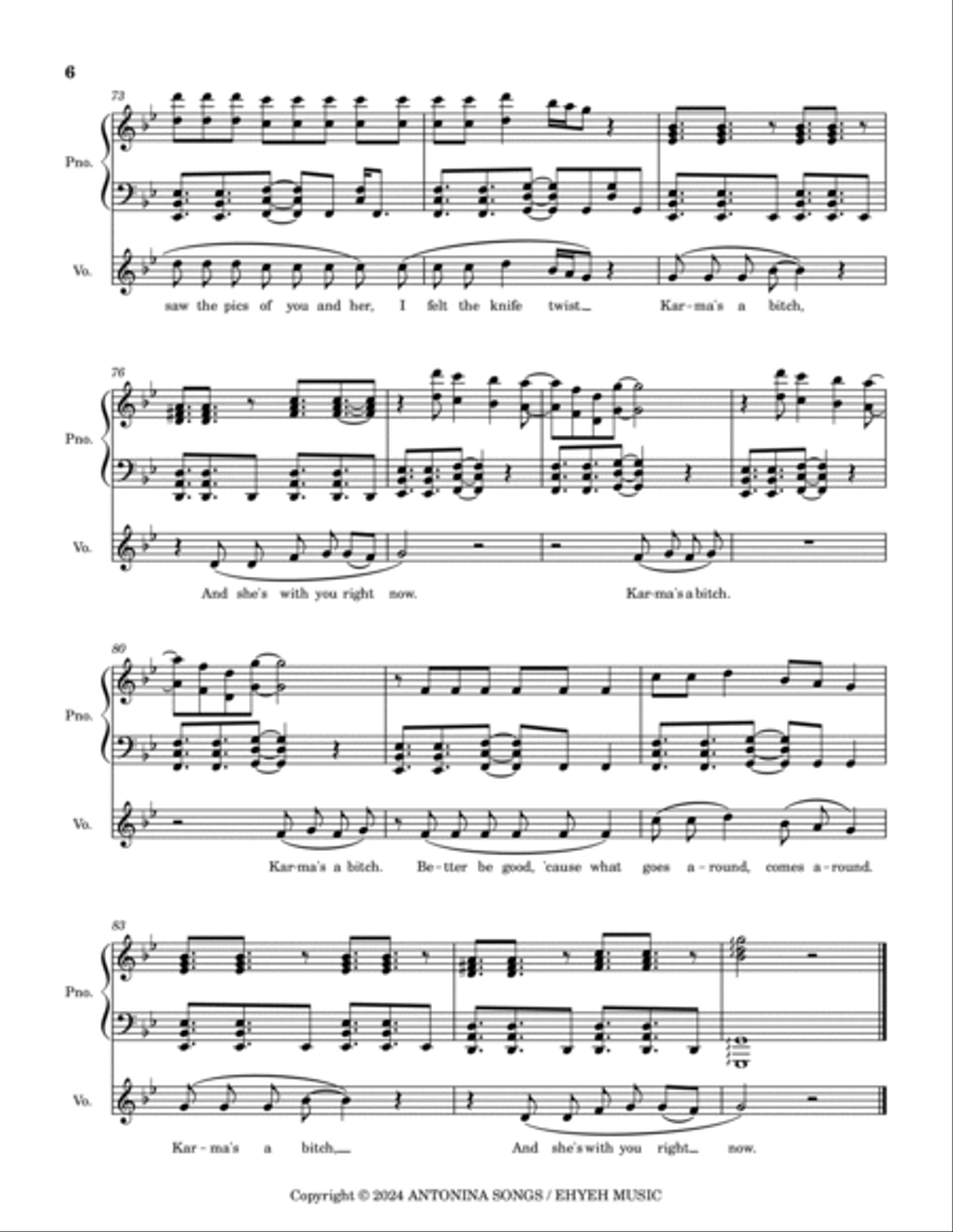 Karma Voice scores gallery preview page 6