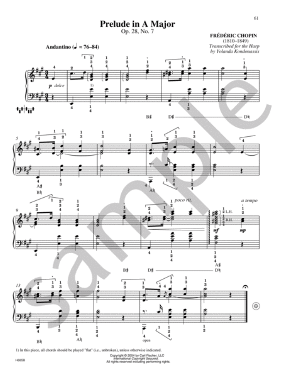 The Yolanda Kondonassis Collection Harp scores gallery preview page 13