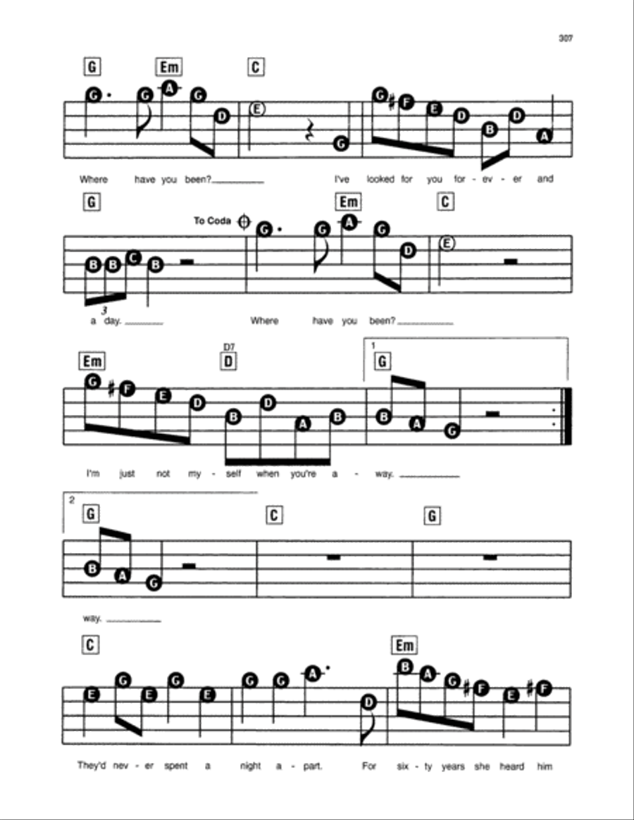 Where've You Been Electronic Keyboard scores gallery preview page 2