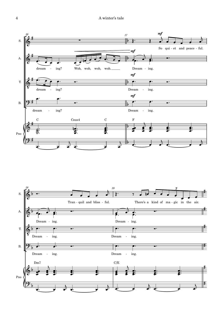 A Winter's Tale 4-Part scores gallery preview page 4