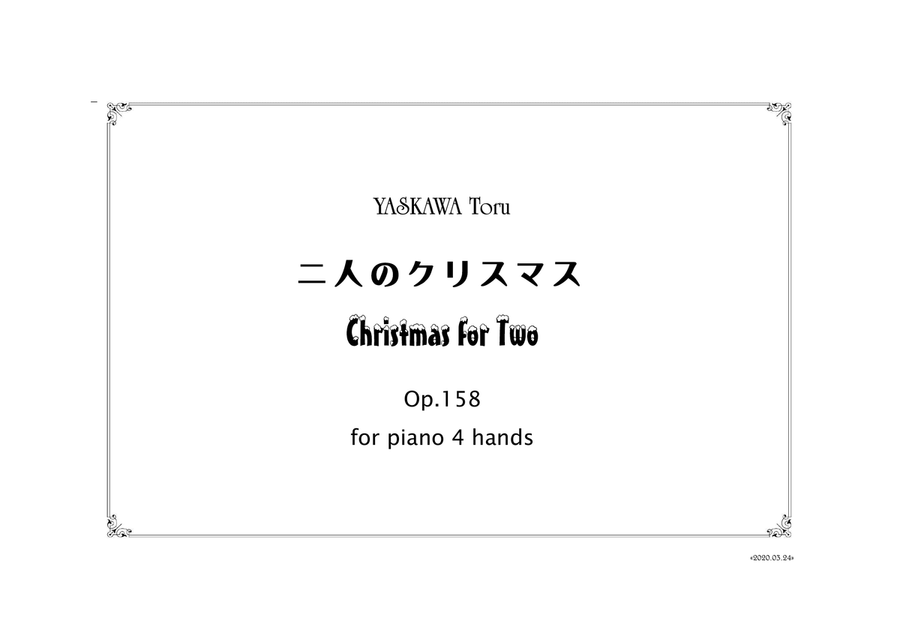 Christmas for Two for piano with 4 hands, Op.158 1 Piano, 4-Hands scores gallery preview page 2