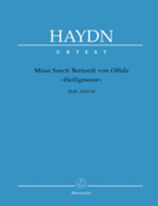 Book cover for Missa Sancti Bernardi von Offida Hob.XXII:10 'Heilig-Messe'