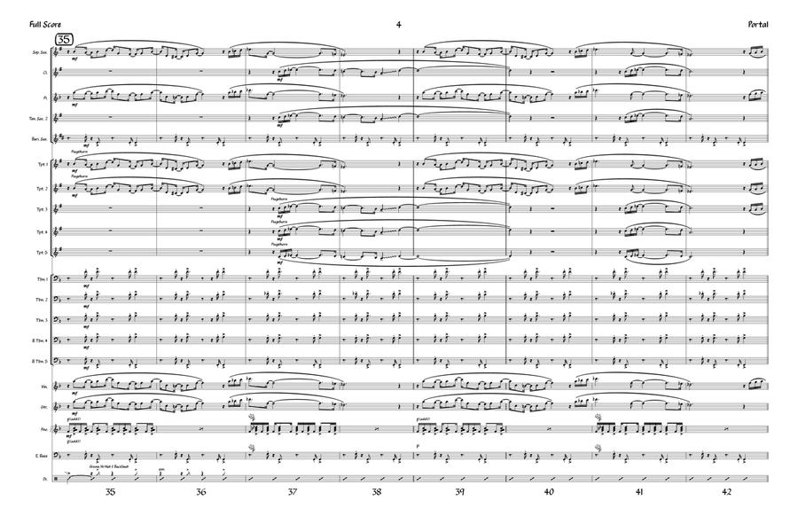 Portal Jazz Ensemble scores gallery preview page 4