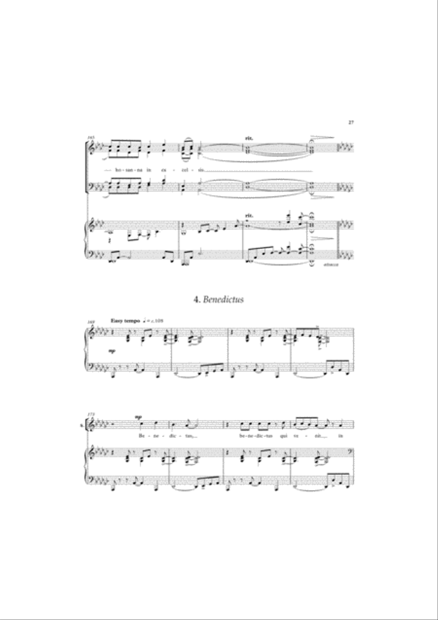 A Little Jazz Mass 4-Part scores gallery preview page 10