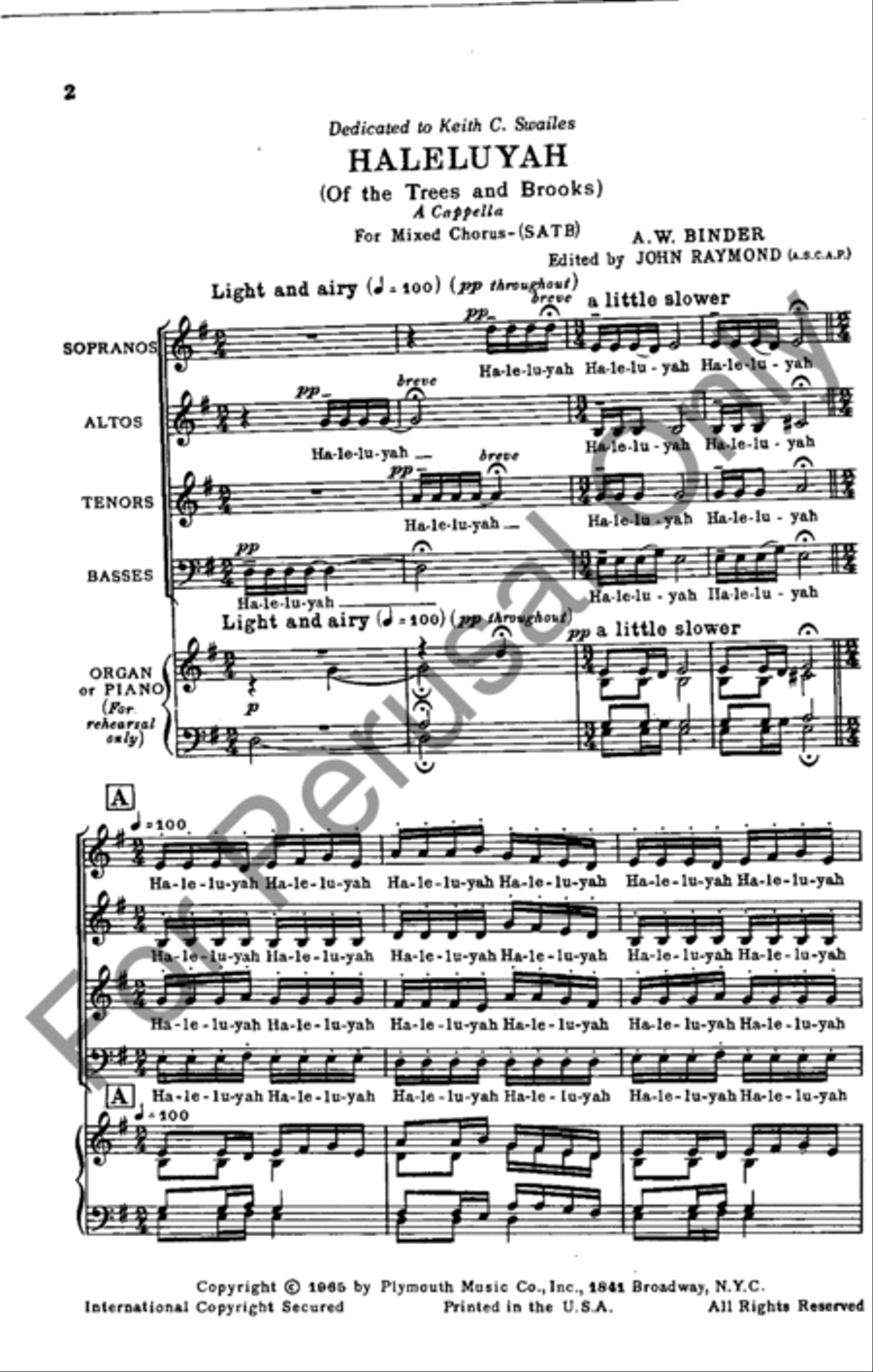 Haleluyah 4-Part scores gallery preview page 2