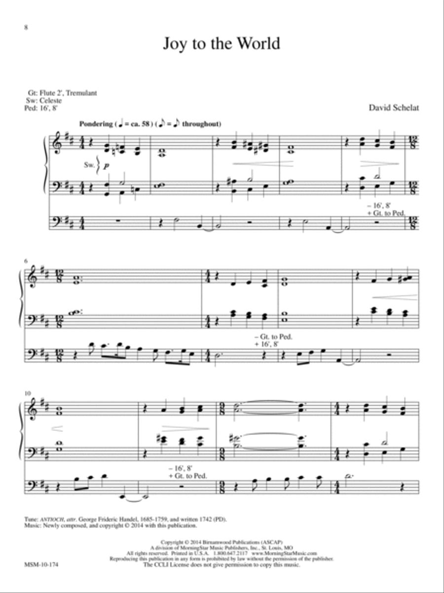 Joy To the World Joy To the World Organ scores gallery preview page 1
