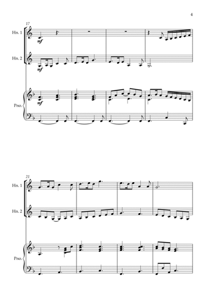 The Skye Boat Song (Theme from 'Outlander') - Horn Duet with Piano image number null