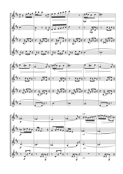 Seguedille & Les Dragons d'Alcala from "Carmen Suite" for Clarinet Quartet image number null