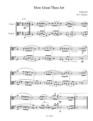 How Great Thou Art (Viola Duet)