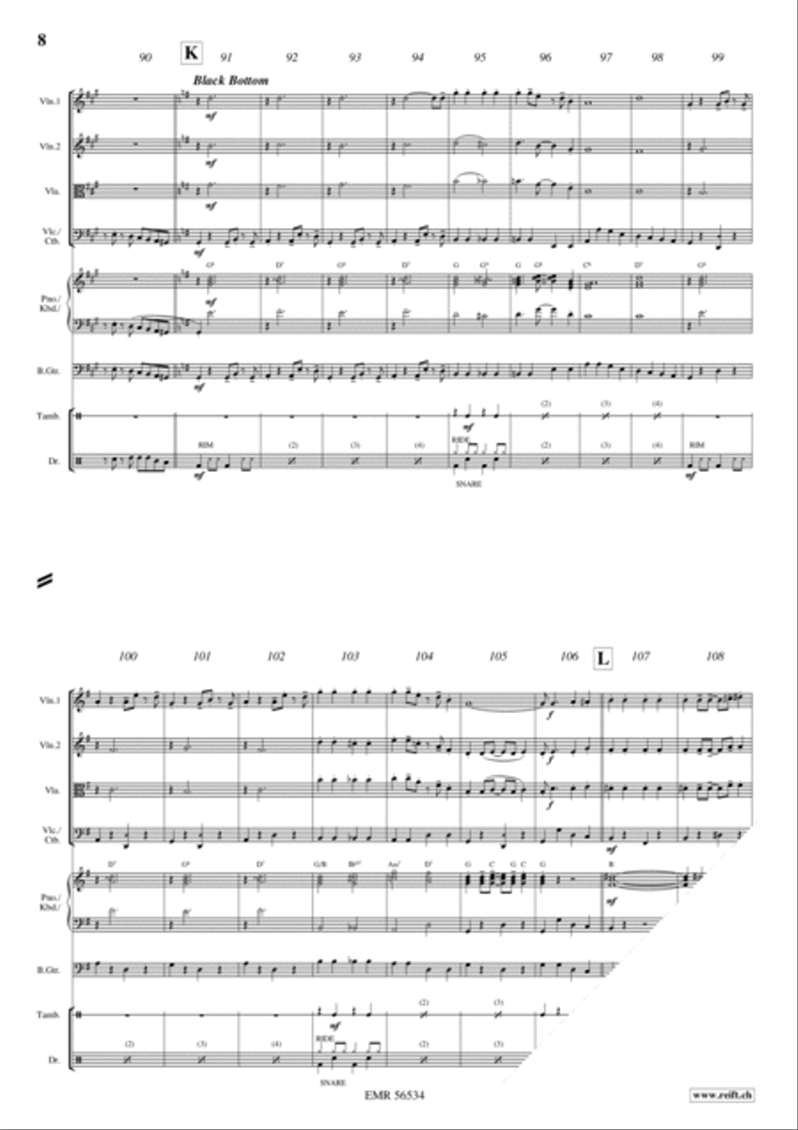 Charleston Medley String Quartet scores gallery preview page 7