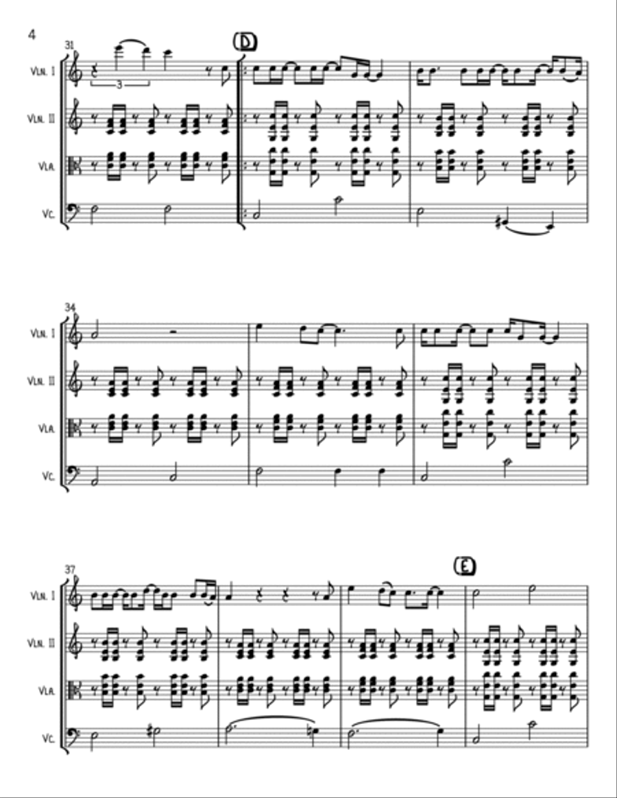 Over The Rainbow String Trio scores gallery preview page 4
