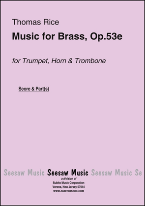Music for Brass, Op.53e