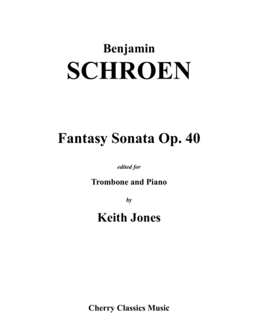 Fantasy Sonata, Op. 40 for Trombone and Piano image number null