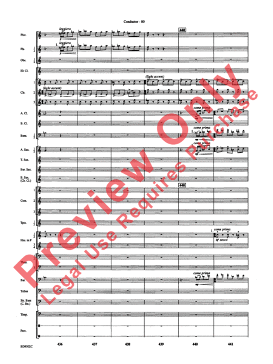Symphony No. 3 for Band Concert Band scores gallery preview page 83
