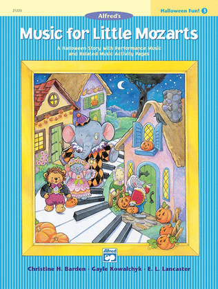 Book cover for Music for Little Mozarts Halloween Fun, Book 3