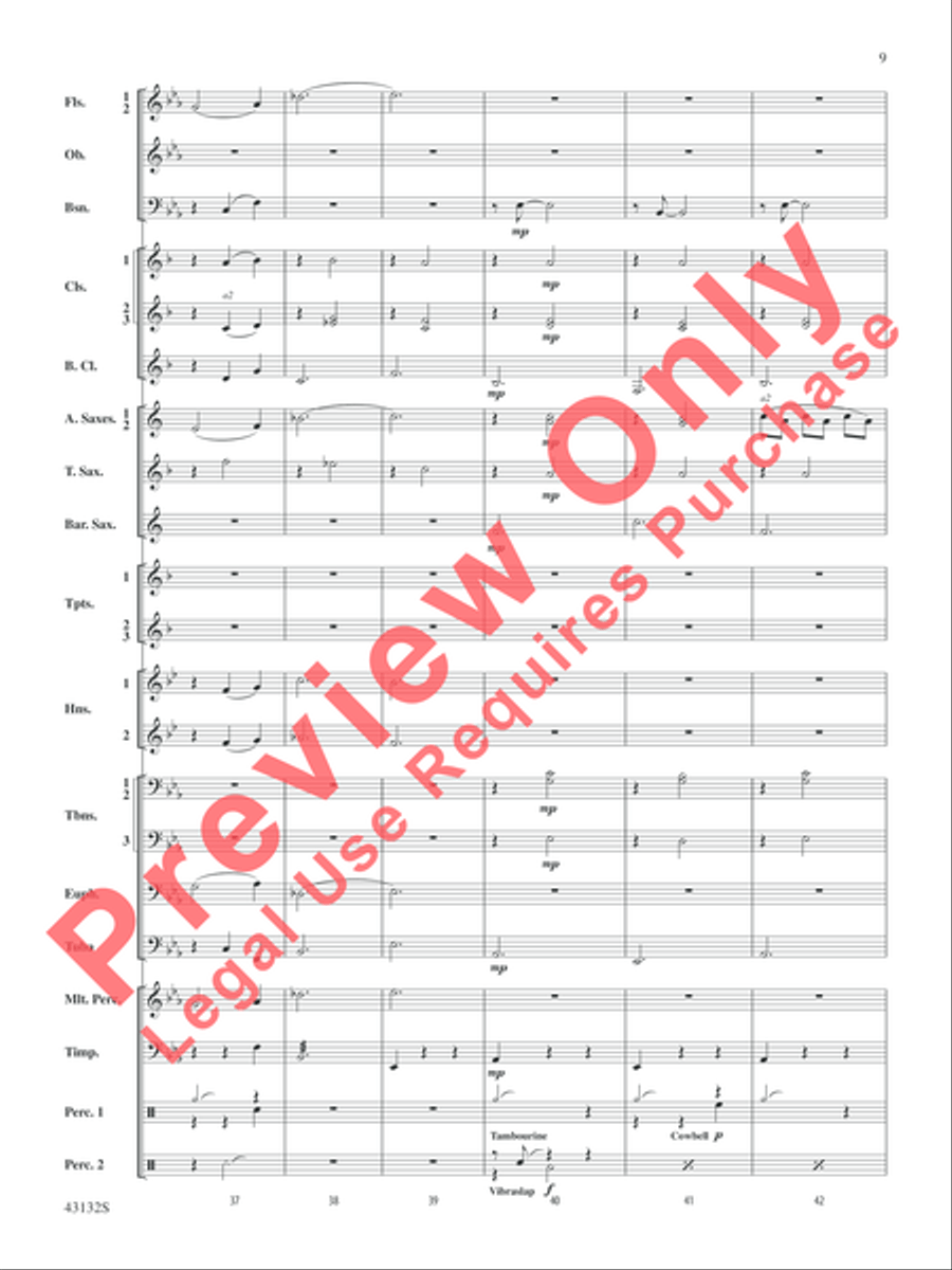 Festival Dance Concert Band scores gallery preview page 9