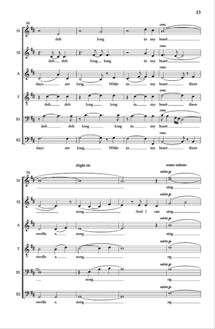 The Gift SSATBB scores gallery preview page 12