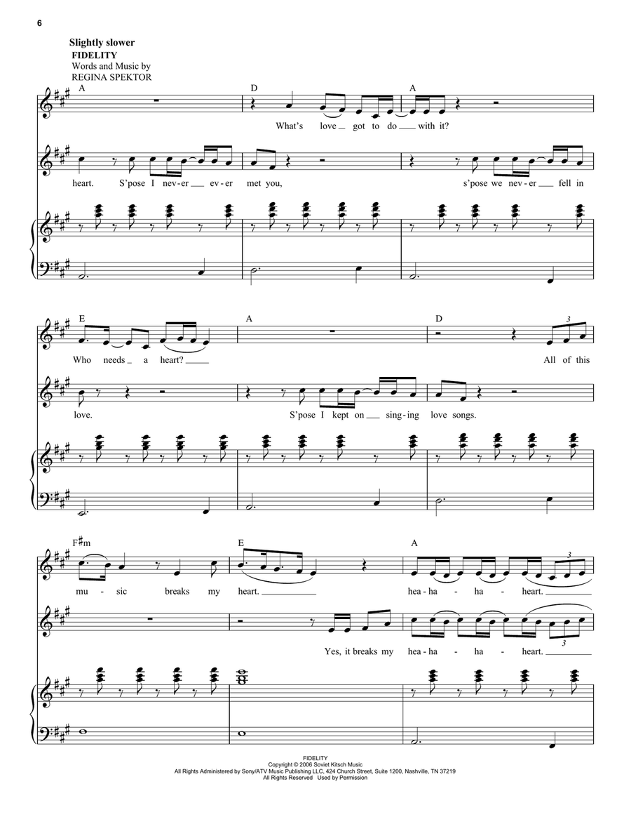 Elephant Love Medley (from Moulin Rouge! The Musical) Voice scores gallery preview page 6