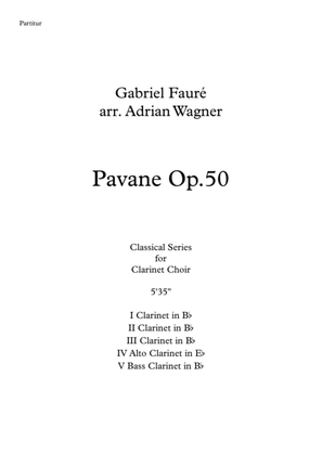 Pavane op.50 (Clarinet Choir) arr. Adrian Wagner