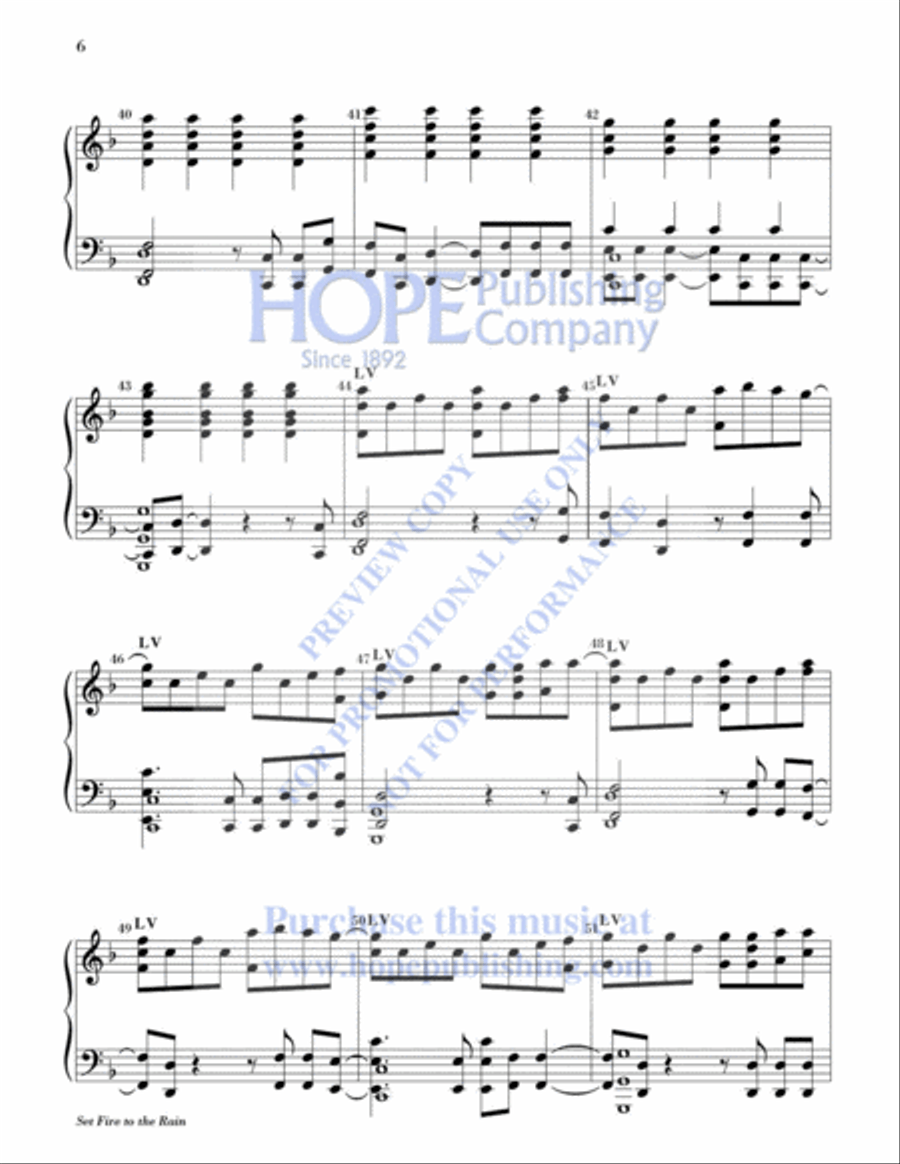 Set Fire to the Rain 5-Octaves scores gallery preview page 7