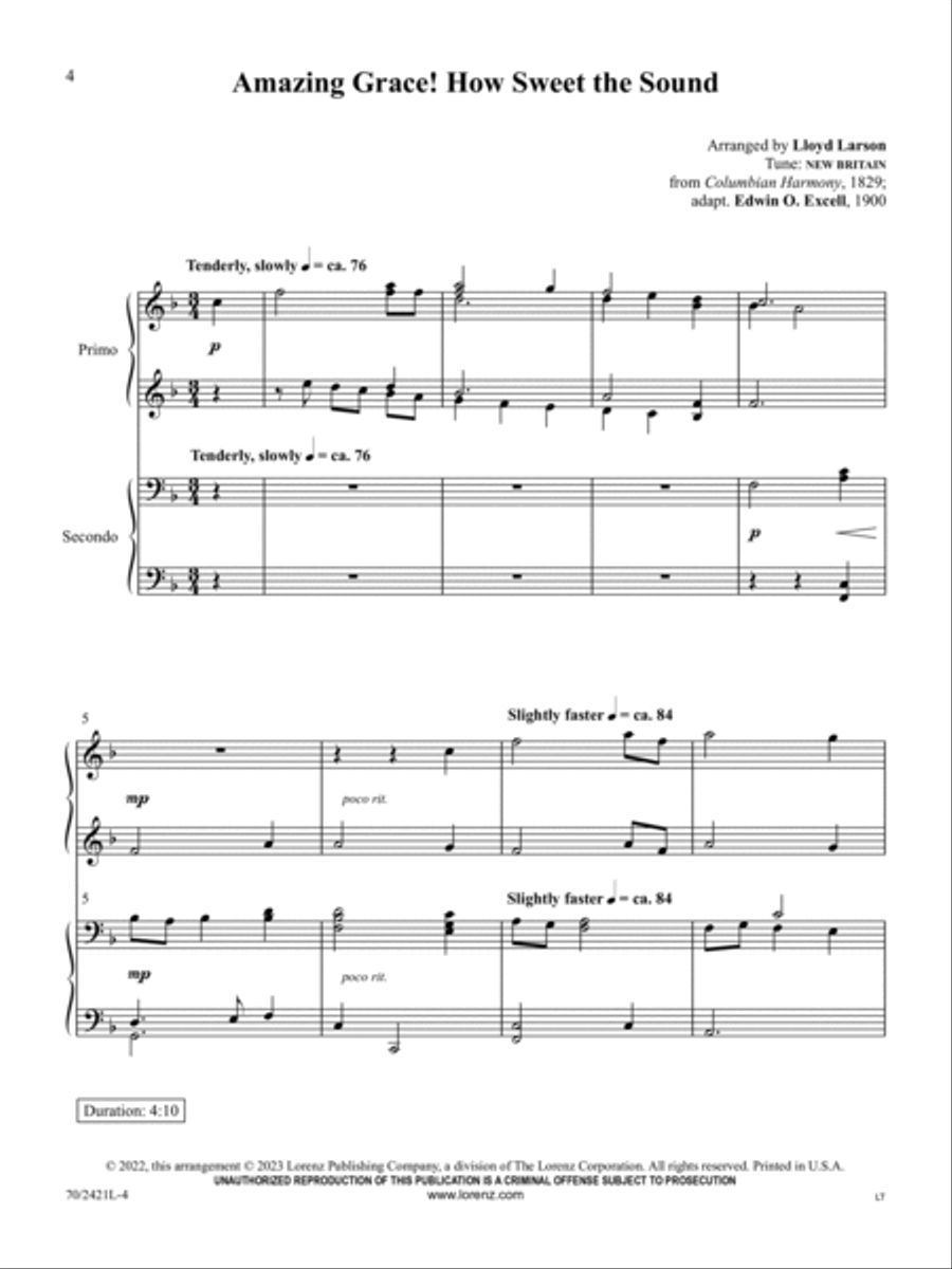 A Keyboard Festival of Hymns, Vol. 1 Piano Accompaniment scores gallery preview page 4