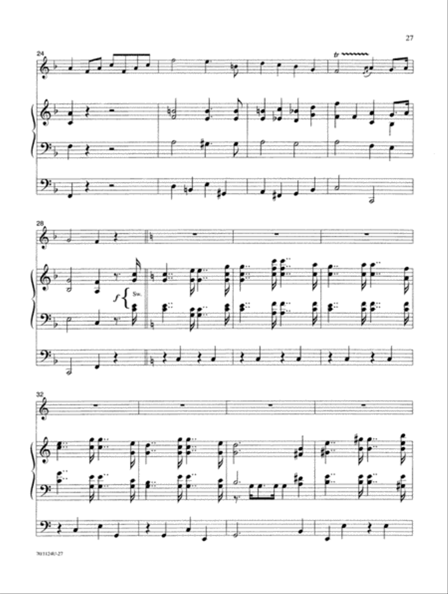 Wedding Classics for Trumpet and Organ Trumpet scores gallery preview page 17