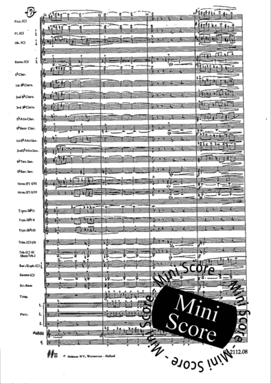 Tre Dodecapricci Concert Band scores gallery preview page 13