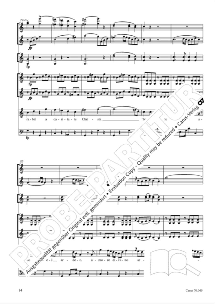 Totus in corde langueo Flute scores gallery preview page 15