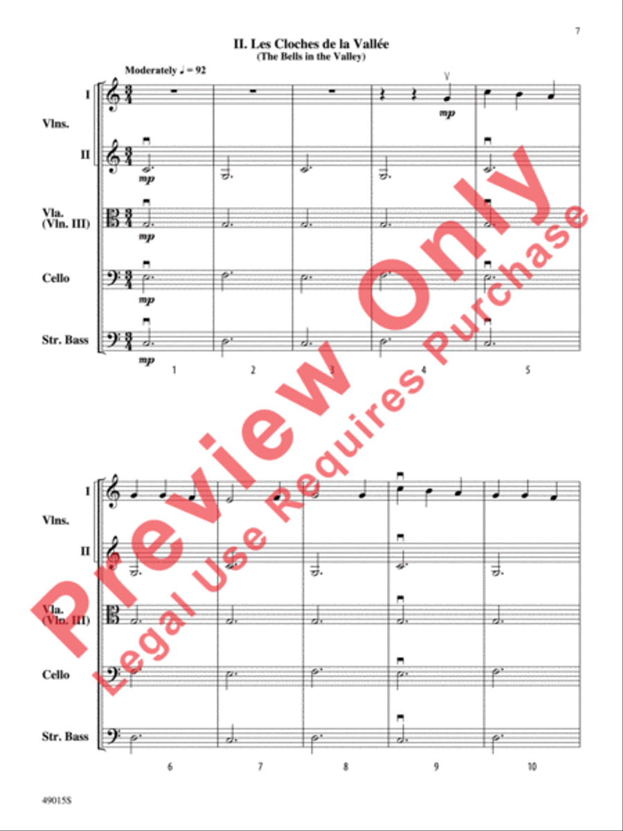 Petite Suite Française Petite Suite Française String Orchestra scores gallery preview page 8