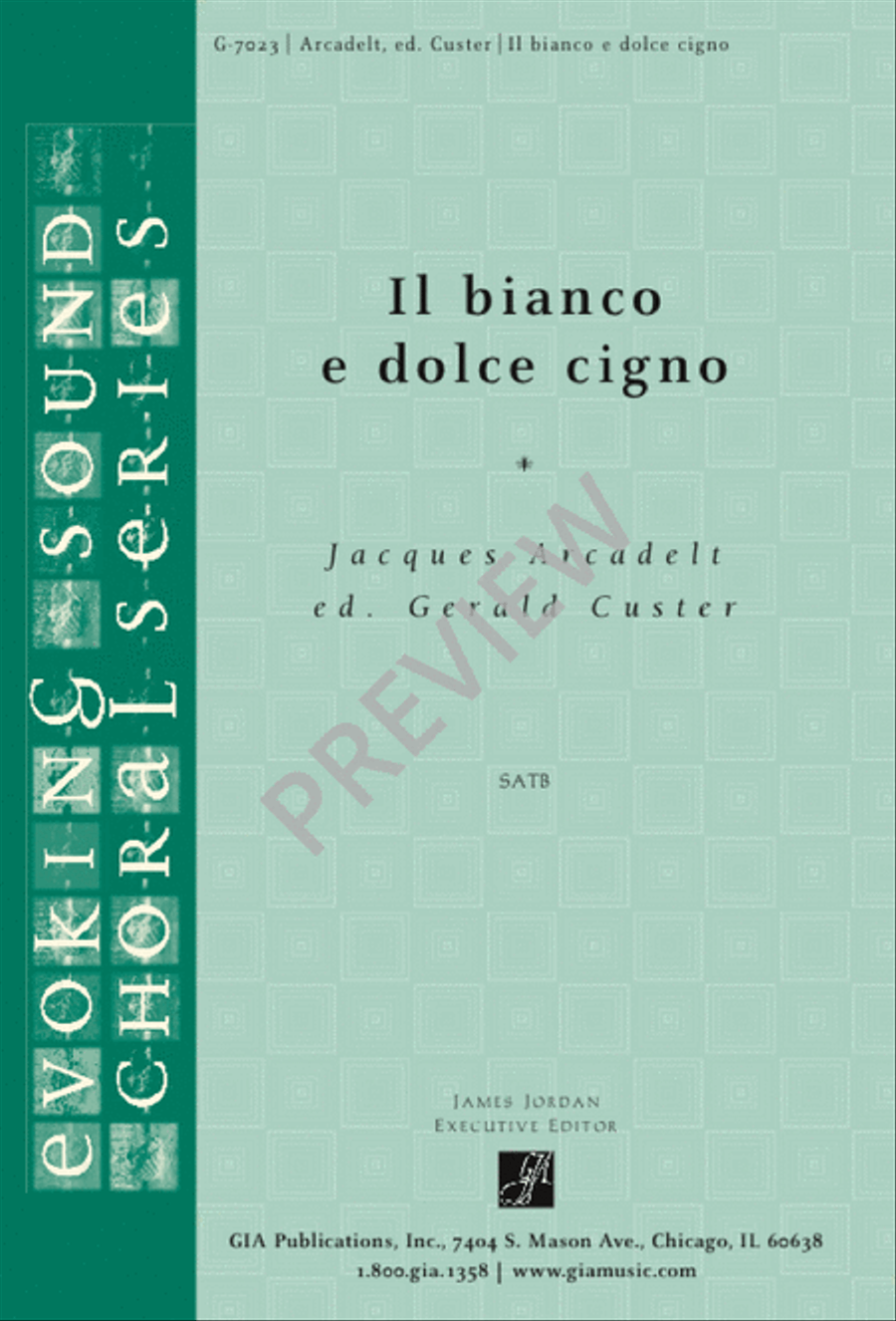 Il Bianco e Dolce Cigno Il Bianco e Dolce Cigno 4-Part scores gallery preview page 2