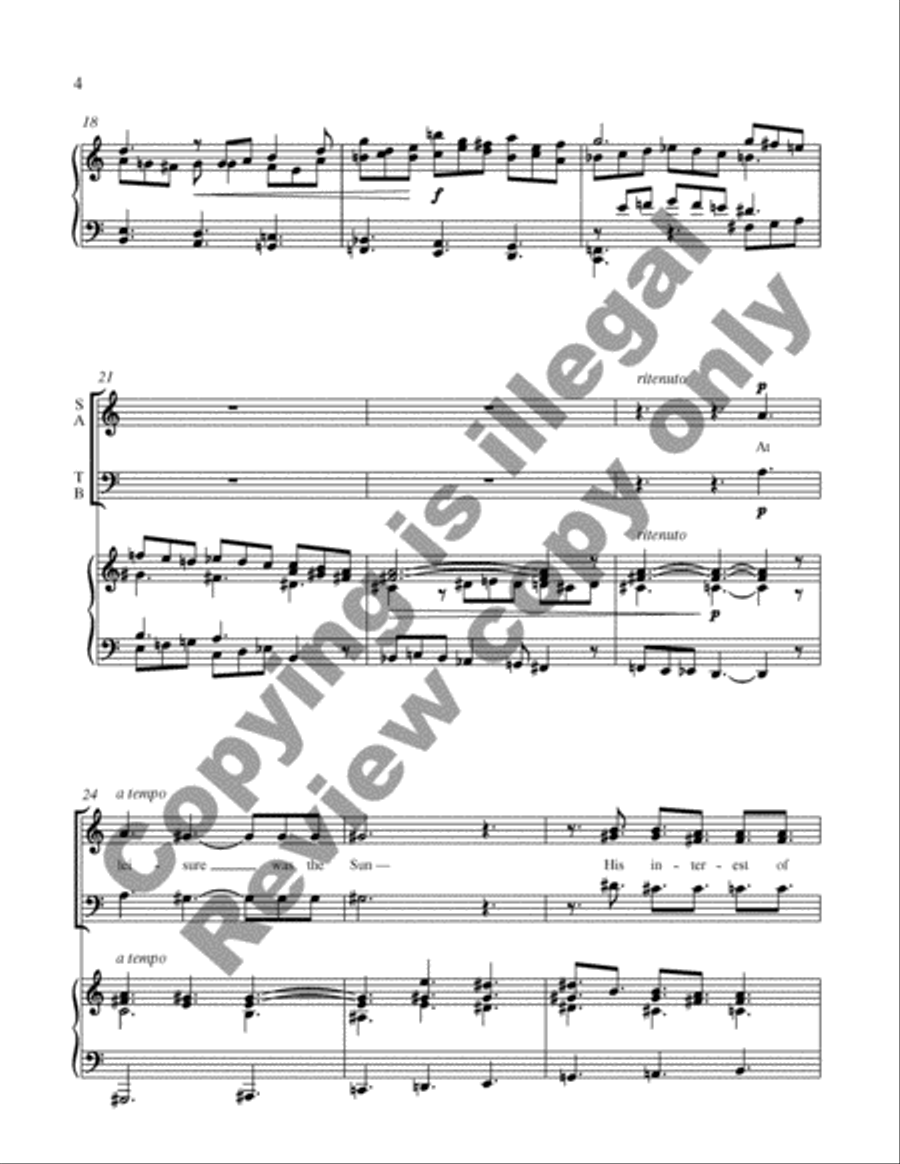 The Mountains Stood in Haze 4-Part scores gallery preview page 4