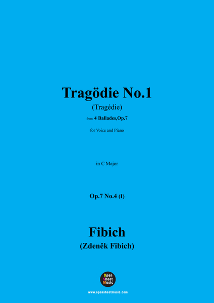 Fibich-Tragödie No.1(Tragédie),in C Major ,Op.7 No.4(I)