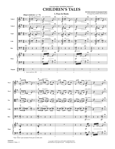 Children's Tales (from Sleeping Beauty) - Conductor Score (Full Score)