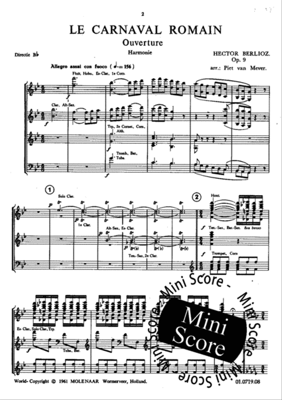 Le Carnaval Romain Le Carnaval Romain Concert Band scores gallery preview page 5