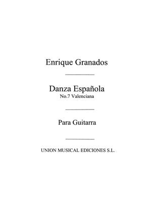 Book cover for Danza Espanola No.7 Valenciana