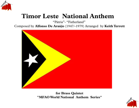Timor Leste National Anthem for Brass Quintet image number null