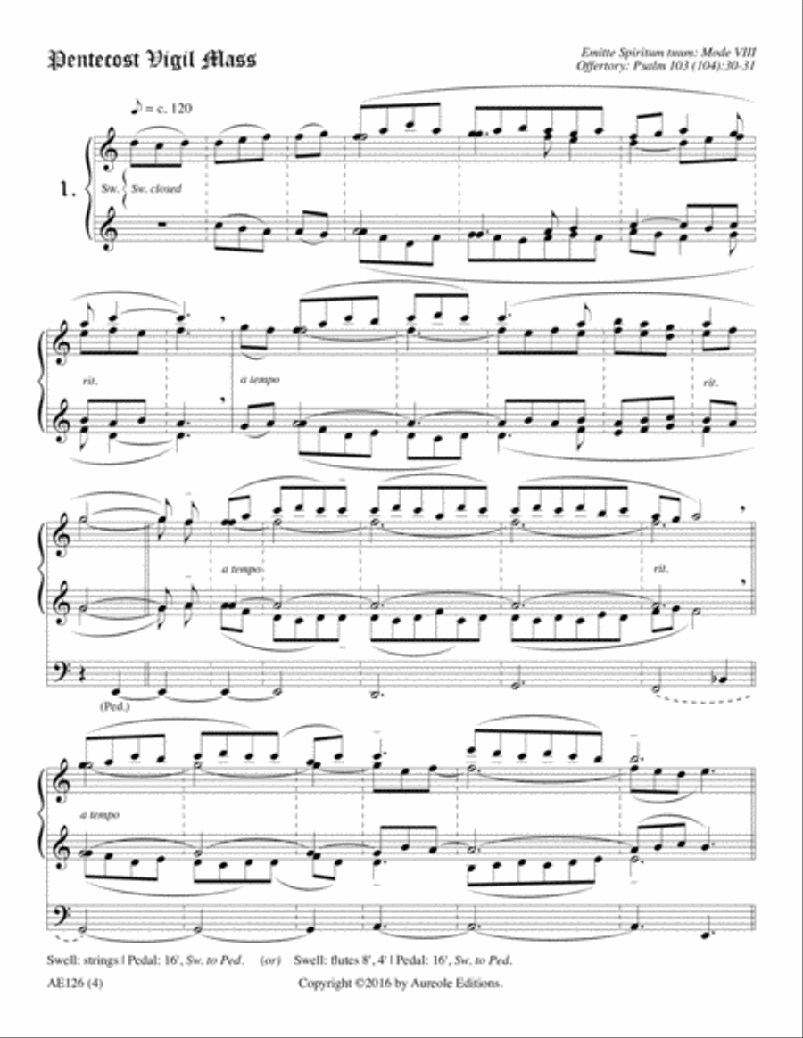 A Gregorian Liturgical Year for Organ, Volume 3 Organ scores gallery preview page 22