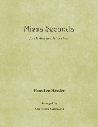 Book cover for Missa Secunda