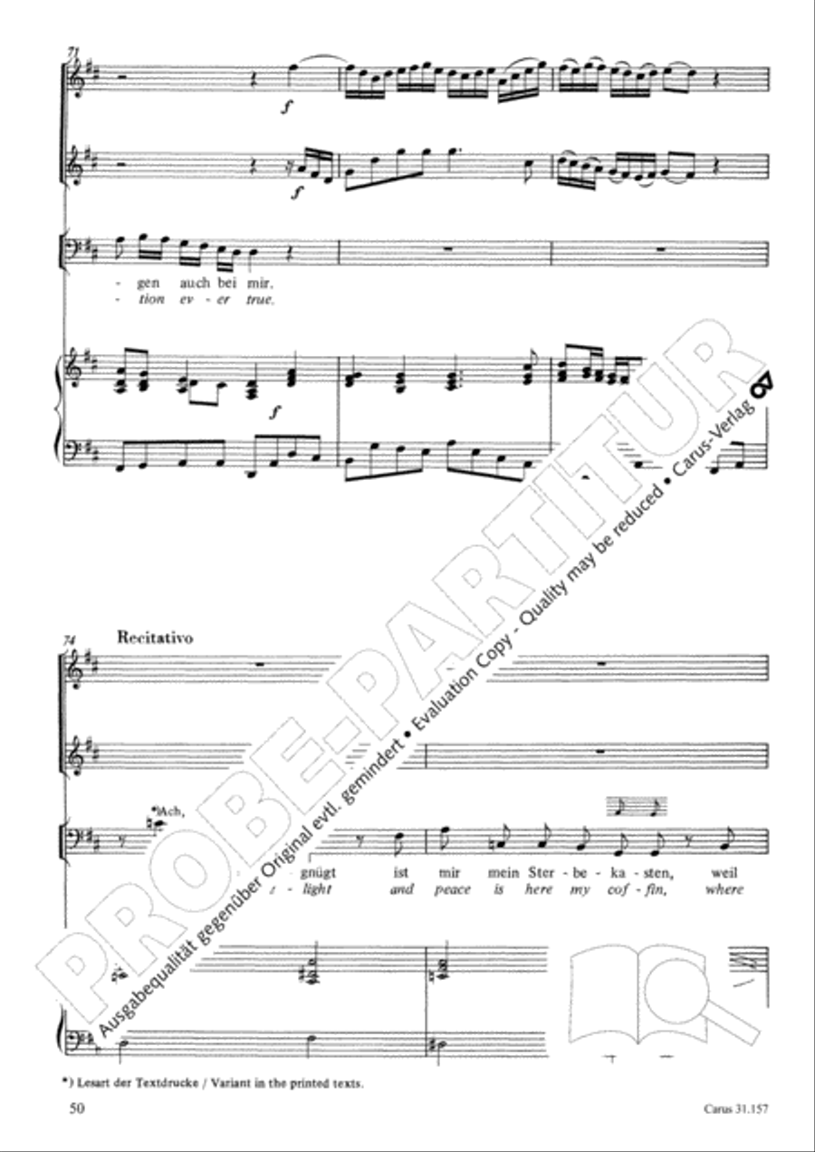 Lord, do not depart until I am blessed (Ich lasse dich nicht, du segnest mich denn) TB scores gallery preview page 51