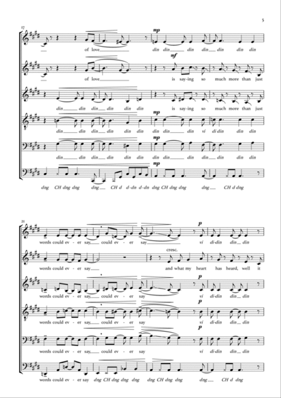 The Look Of Love A Cappella scores gallery preview page 5