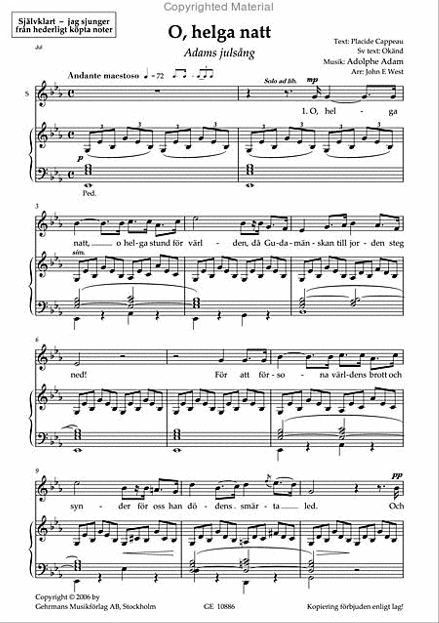 O helga natt 4-Part scores gallery preview page 2