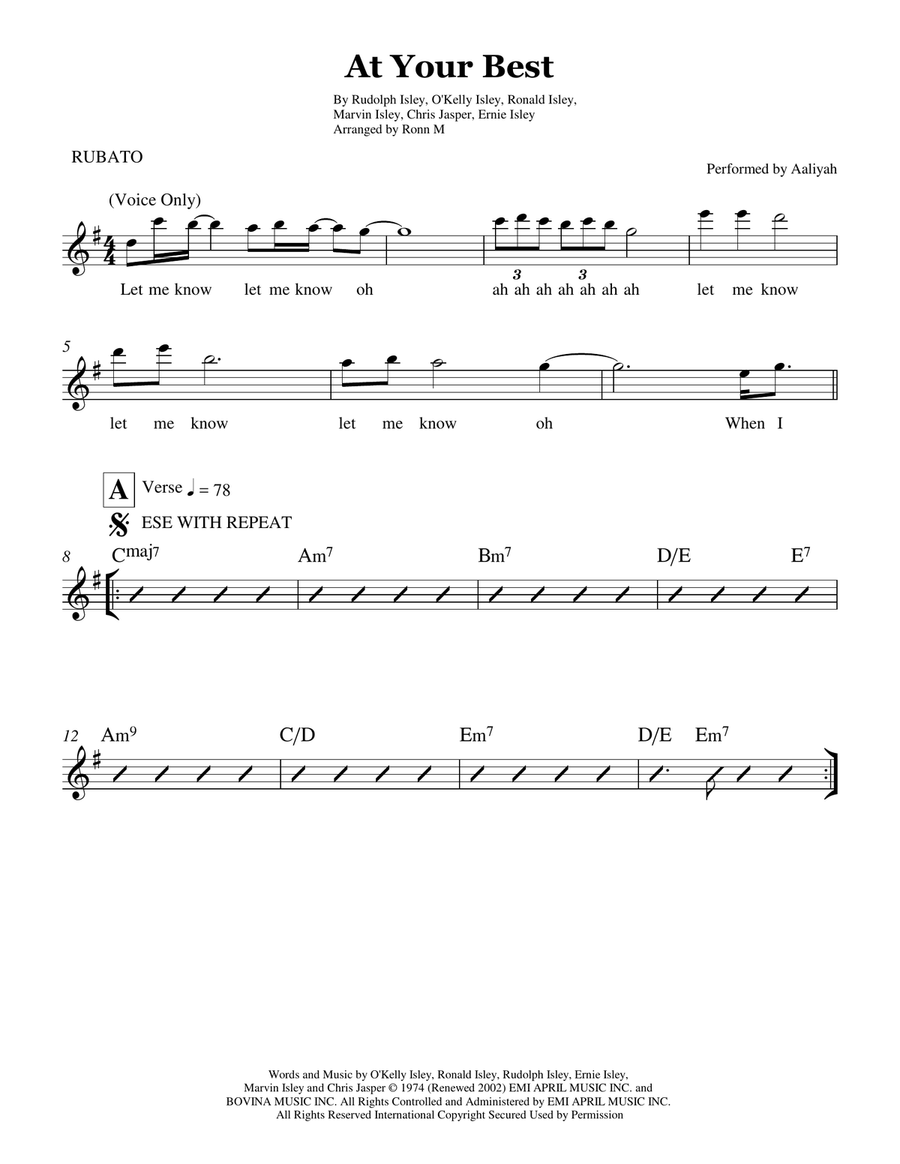 At Your Best (you Are Love) Small Ensemble scores gallery preview page 2