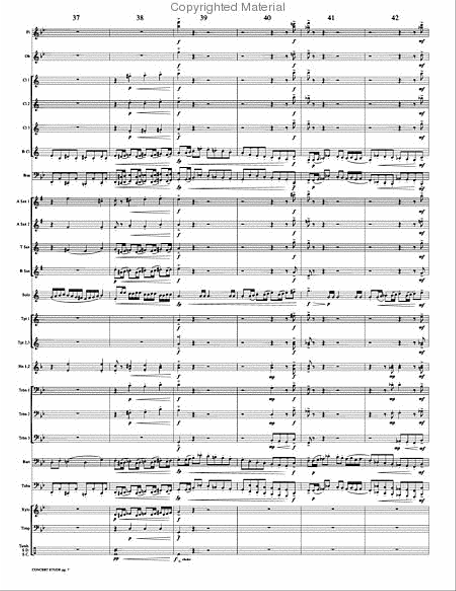 Concert Etude, Op. 49 Concert Band scores gallery preview page 10
