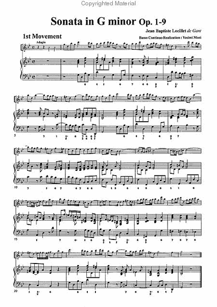 Sonata in G minor, Op. 1-9